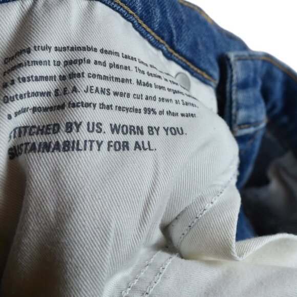 Outerknown Organic Cotton Women’s Size 28 S.E.A Strand High Rise Skinny Jeans - Picture 10 of 12